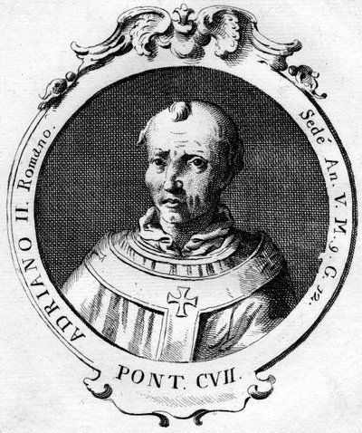 Pave Adrian II av Unbekannt