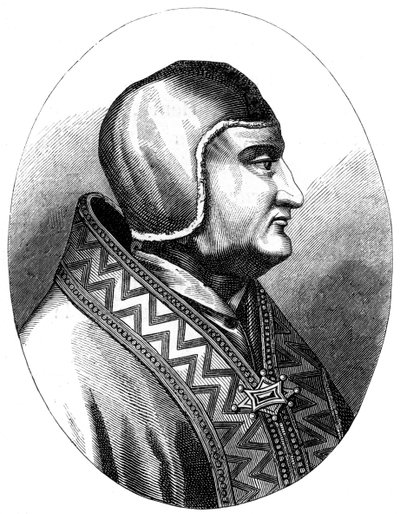 Pave Clemens IV d1268, 1849 av Unbekannt