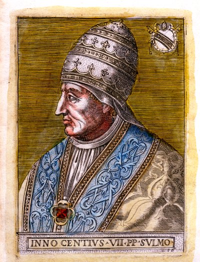 Pave Innocent VII c1336-1406, c1800-tallet av Unbekannt
