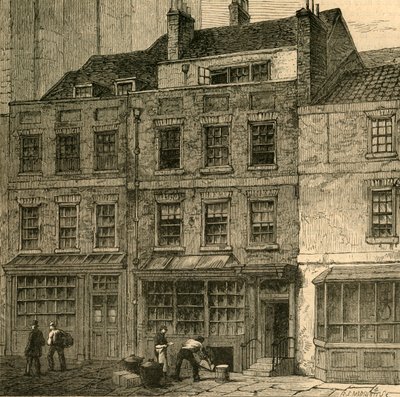 Popes House, Plough Court, Lombard Street 1860, 1897. av Unbekannt