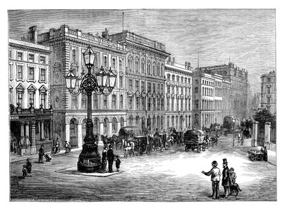 Portland Street, Manchester, sent på 1800-tallet av Unbekannt