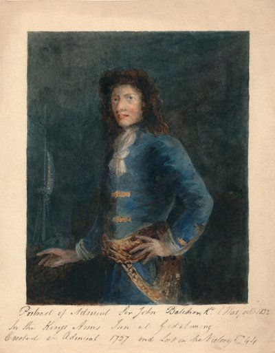 Portrett av admiral Sir John Balchin, 1832. av Unbekannt