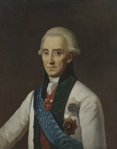 Portrett av admiral Vasily Chichagov 1726-1809. av Unbekannt