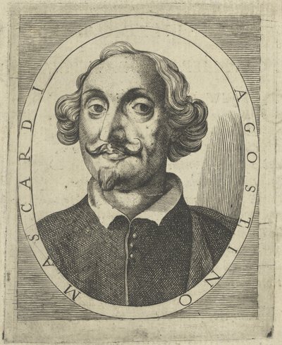 Portrett av Agostino Mascardi 1590-1640, a 1640-1650. av Unbekannt