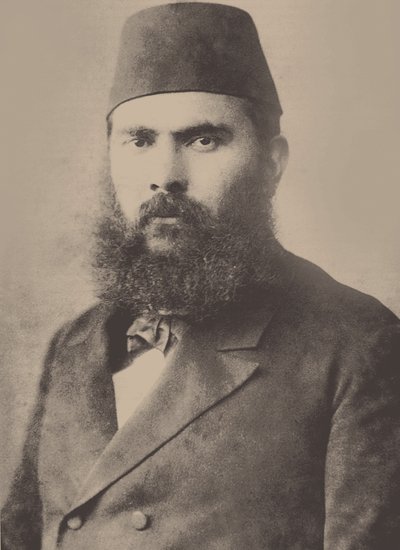 Portrett av Ahmet Mithat 1844-1912, slutten av 1800-tallet. av Unbekannt