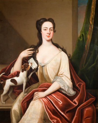 Portrett av Barbara Lister, 1740-1750. av Unbekannt