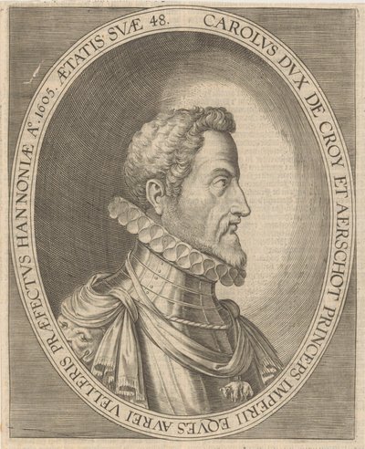 Portrett av Karl III av Croÿ 1560-1612, 1600-tallet. av Unbekannt