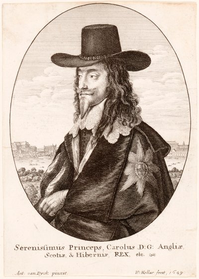 Portrett av Charles I, pub. 1649. av Unbekannt