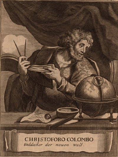 Portrett av Christopher Columbus, 1681. av Unbekannt