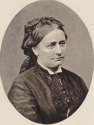 Portrett av Clara Schumann 1819-1896, 1870. av Unbekannt