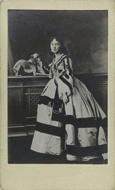 Portrett av Cora Pearl 1836-1886, ca 1865. av Unbekannt