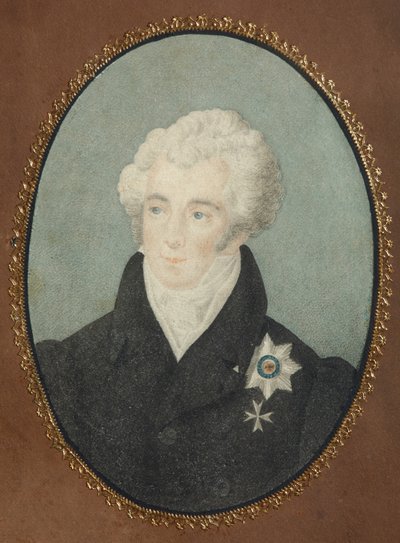Portrett av grev Alexander Lvovich Naryshkin 1760-1826, andre kvartal av 1800-tallet av Unbekannt