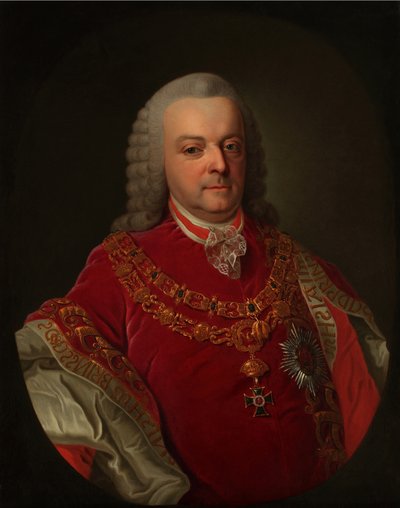 Portrett av grev Ferenc Esterházy de Galántha 1715-1785. av Unbekannt