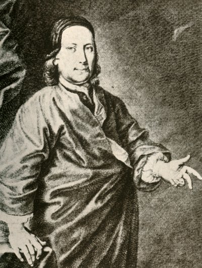 Portrett av grev Zinzendorf i en predikantkappe, c1740, 1937. av Unbekannt