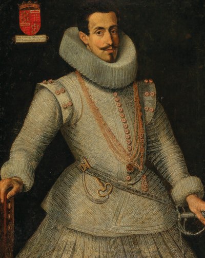 Portrett av Dom Manuel de Moura Corte-Real, 2. markis av Castel Rodrigo 1590-1651. av Unbekannt