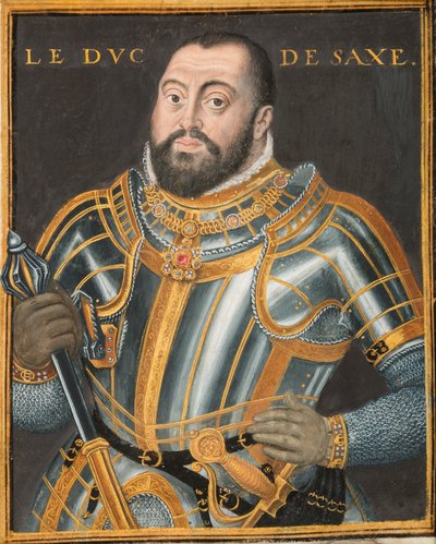 Portrett av hertug Johann Friedrich I 1503-1554, kurfyrst av Sachsen, ca. 1550. av Unbekannt