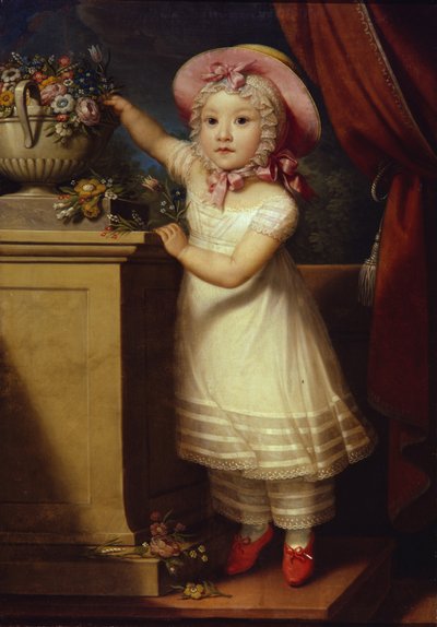 Portrett av Ekaterina Dmitrievna Obreskova 1822-1874, ca 1825 av Unbekannt