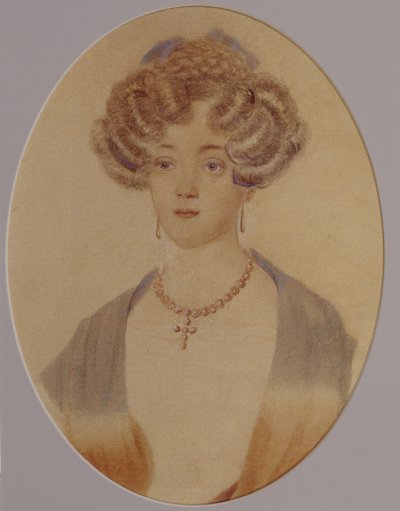 Portrett av Ekaterina Nikolayevna Goncharova 1809-1843, slutten av 1820-tallet-begynnelsen av 1830-tallet av Unbekannt