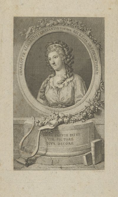 Portrett av Elisa von der Recke 1754-1833, 1792. av Unbekannt