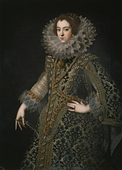 Portrett av Elisabeth av Frankrike 1602-1644, dronningkonsort av Spania, ca. 1620 av Unbekannt