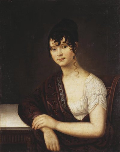 Portrett av Elizaveta Ivanovna Ogaryova 1784-1815, 1800-tallet av Unbekannt
