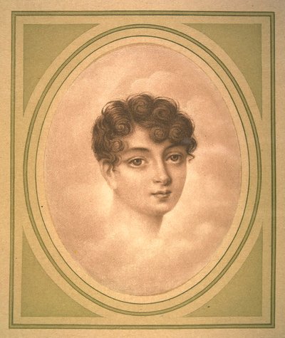Portrett av Eléonore Denuelle de La Plaigne 1787-1868, tidlig på 1800-tallet. av Unbekannt