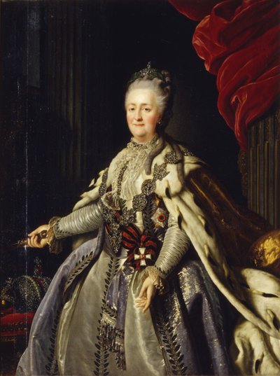 Portrett av keiserinne Katarina II 1729-1796 av Unbekannt