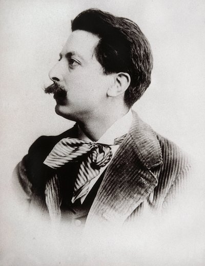 Portrett av Enrique Granados (1867-1916), spansk komponist og pianist. Fotografi. av Unbekannt