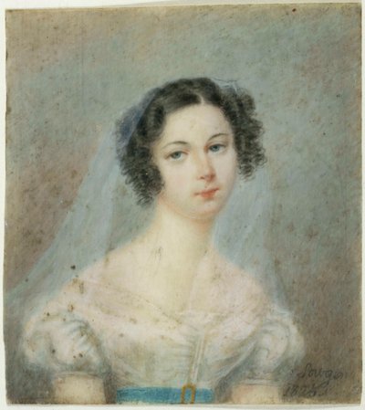 Portrett av Ewelina Hanska, født Rzewuska 1801-1882, 1820-årene. av Unbekannt
