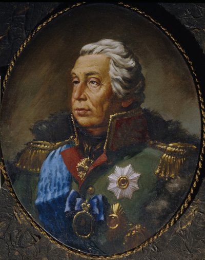 Portrett av feltmarskalk prins Mikhail Kutuzov 1745-1813 av Unbekannt