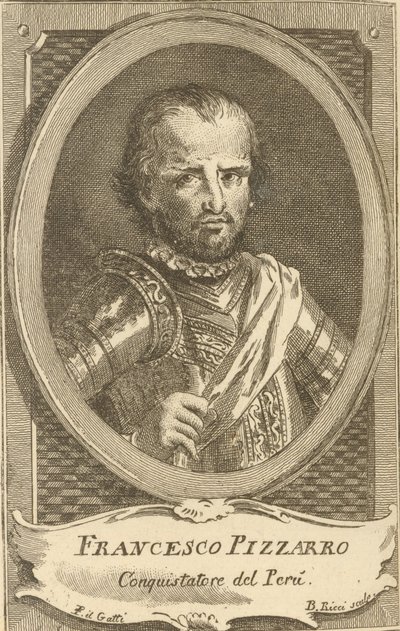 Portrett av Francisco Pizarro, 1778. av Unbekannt