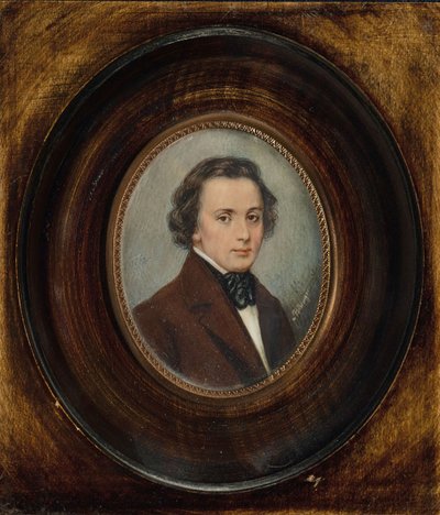 Portrett av Frederic Chopin 1810-1849. av Unbekannt