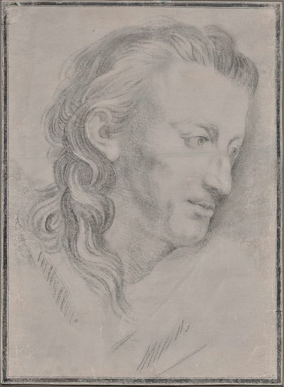Portrett av Friedrich von Schiller 1759-1805, sent på 1700-tallet. av Unbekannt