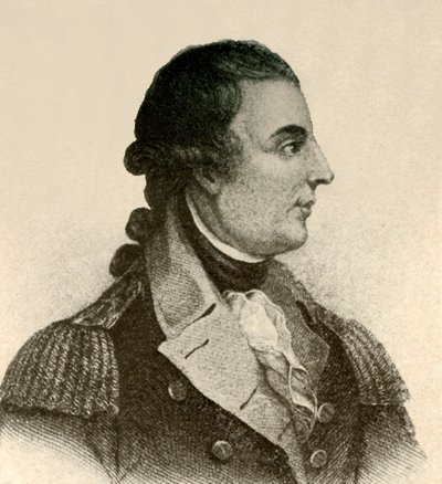 Portrett av general Montgomery, som viser et svart silkelager, hår i kø, c1770, 1937. av Unbekannt