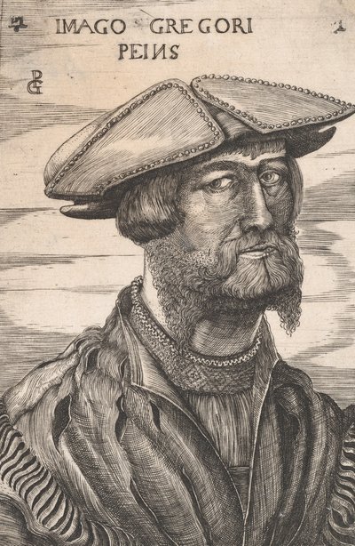 Portrett av Georg Pencz Imago Gregori Peins. av Unbekannt