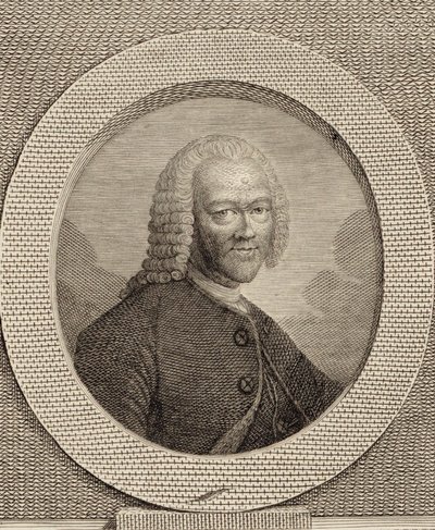 Portrett av Georg Philipp Telemann 1681-1767. av Unbekannt