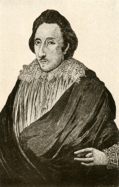 Portrett av George Percy, i hel skjorte av hollandsk lin båret med dublett, c1610-1620, 1937. av Unbekannt