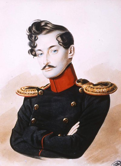 Portrett av Georges-Charles de Heeckeren dAnthès 1812-1895, 1830-årene av Unbekannt