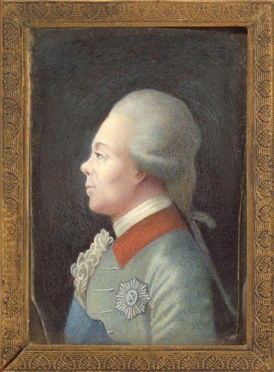 Portrett av storhertug Pavel Petrovich 1754-1801, 1780-tallet av Unbekannt