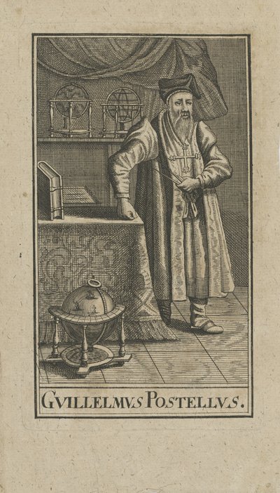 Portrett av Guillaume Postel 1510-1581, før 1740. av Unbekannt