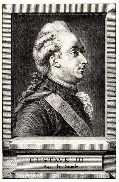 Portrett av Gustav III av Sverige, tidlig på 1800-tallet. av Unbekannt