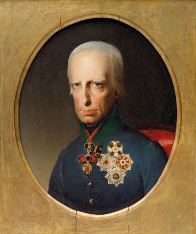 Portrett av den hellige romerske keiser Frans II 1768-1835, ca. 1830. av Unbekannt