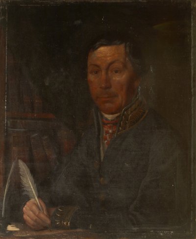 Portrett av Ivan Ivanovich Martynov 1777-1807, 1800-tallet av Unbekannt