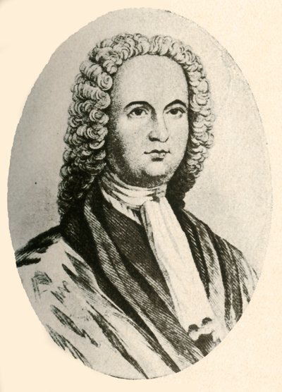 Portrett av James Logan, i parykk og dommerkåpe, båret i Pennsylvania, 1745, 1937. av Unbekannt