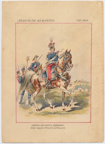 Portrett av Jan Henryk Dabrowski, ca. 1797-1800 av Unbekannt