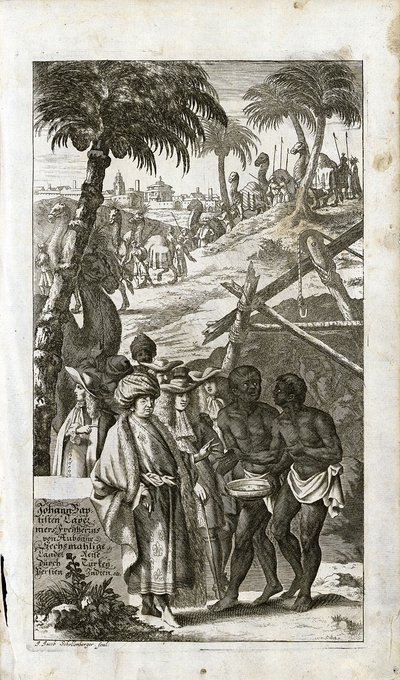 Portrett av Jean Baptiste Tavernier i orientalsk kjole, 1681 av Unbekannt