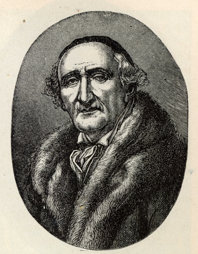 Portrett av Johann Gottfried Schadow 1764-1850. av Unbekannt