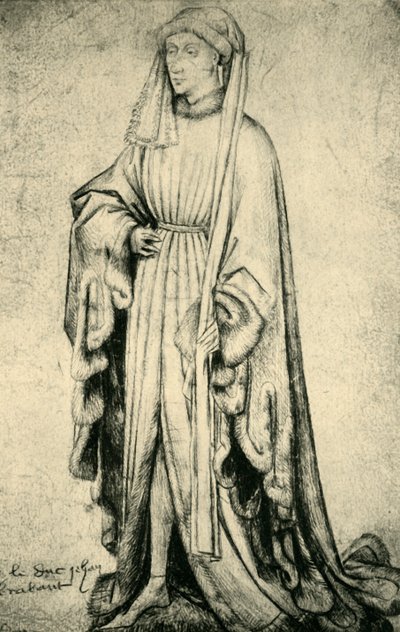 Portrett av Johannes IV, hertug av Brabant, 1460-1470, 1943. av Unbekannt