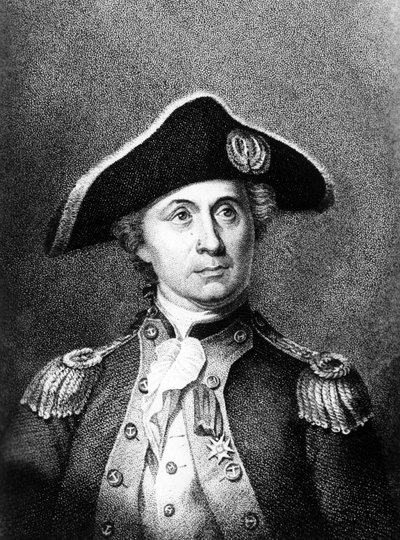 Portrett av John Paul Jones (1749-1792), skotsk sjømann som deltok i den amerikanske revolusjonen - Portrett av John Paul Jones (1749-1792), skotsk sjømann som deltok i den amerikanske revolusjonen av Unbekannt
