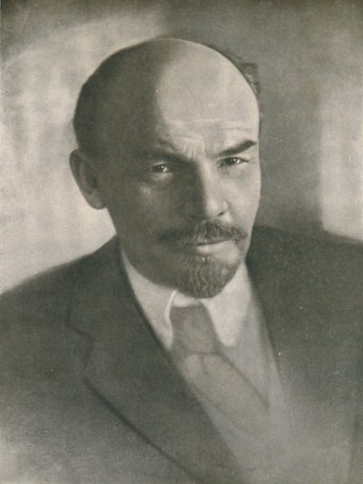 Portrett av Lenin, ca 1920-tallet, 1939. av Unbekannt